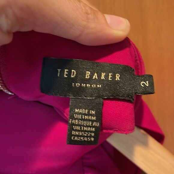 BARBIE Core TED Baker Torriya Ruffle Tunic Dress in Hot Pink - Picture 10 of 14